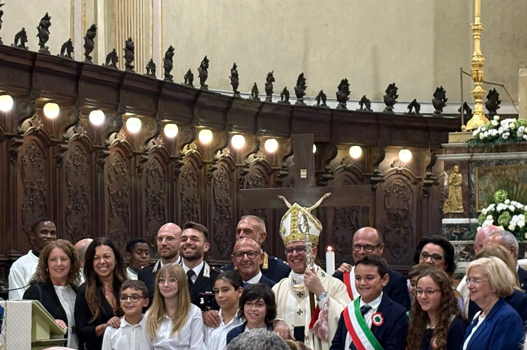 Partecipazione alla messa per l'accoglienza di Monsignor Barbaro